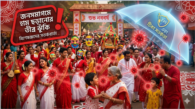 পহেলা বৈশাখে বাড়ছে হাম ছড়ানোর শঙ্কা: সতর